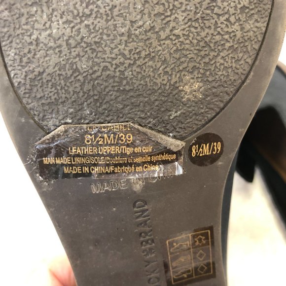 Lucky Brand Navy Cahill Leather Loafer Flat Slip On Dress Shoe Size 8.5 - Picture 11 of 14